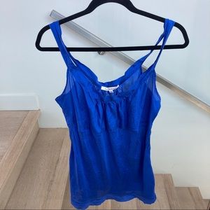Lee Mathews Cobalt Blue Tank Top